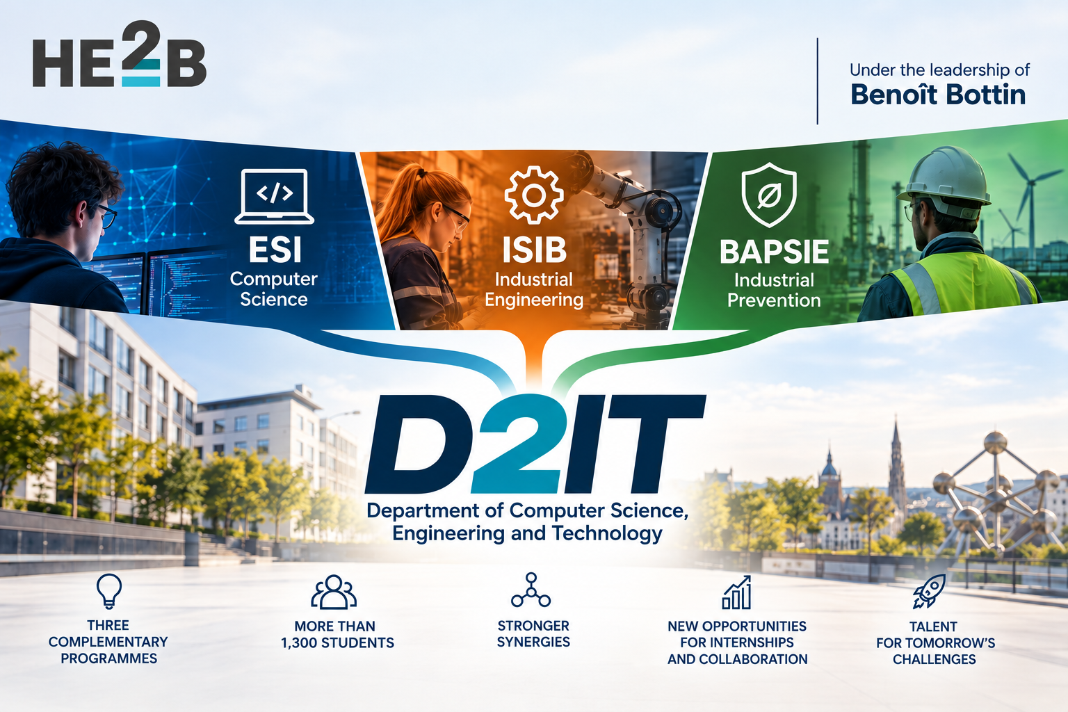 A New Chapter for HE2B: Bringing IT, Engineering & Technology Together